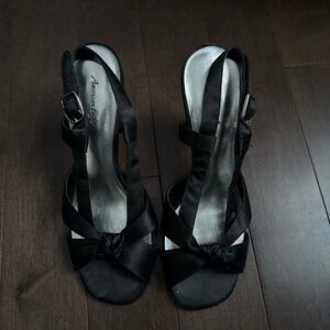 American Eagle Outfitters Black Strappy Heels